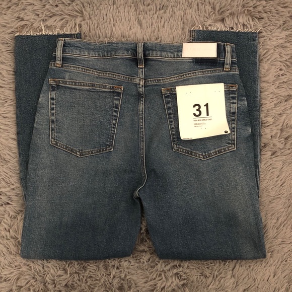RE/DONE Originals High Rise Ankle Crop Size 31 NWT - Picture 5 of 6